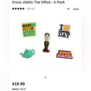 THE OFFICE CROC JIBBITZ